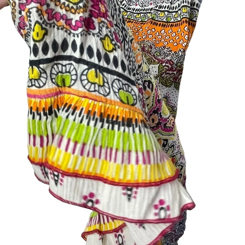 Forbidden Los Angeles Size M Boho Gypsy Skirt Tiered Maxi - Picture 5 of 8